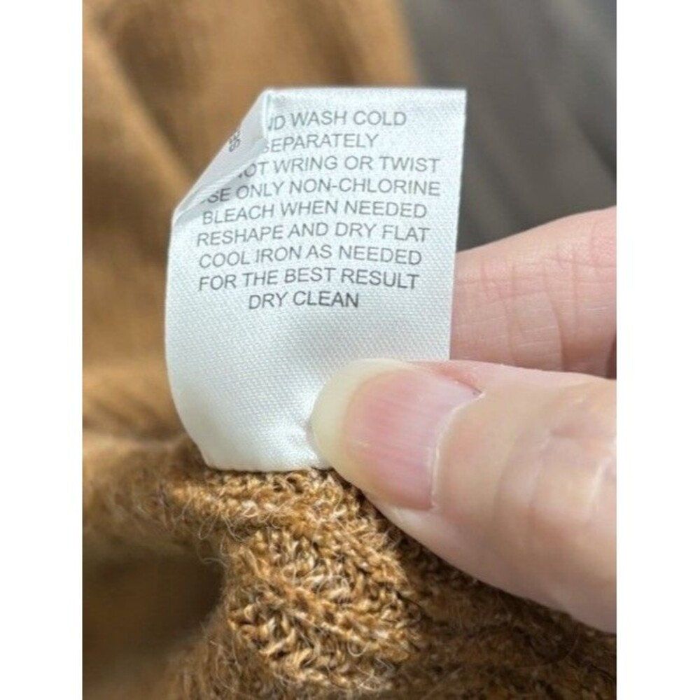 Pink Rose Womans Sweater Cardigan Shrug Size S Caramel Brown NEW TAGS - Picture 5 of 6